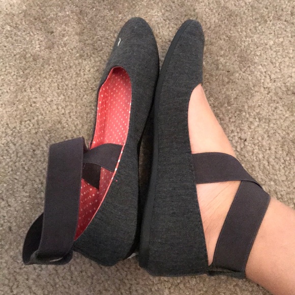 Heather Gray Ballet Flats - Picture 2 of 4